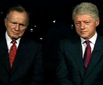 Bill Clinton and George Bush, Sr.